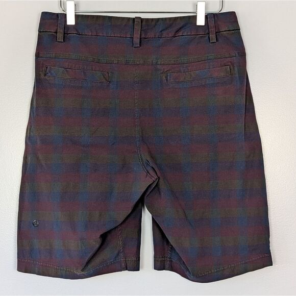 Lululemon Men's Kahuna Plaid Shorts 34 - Picture 3 of 6